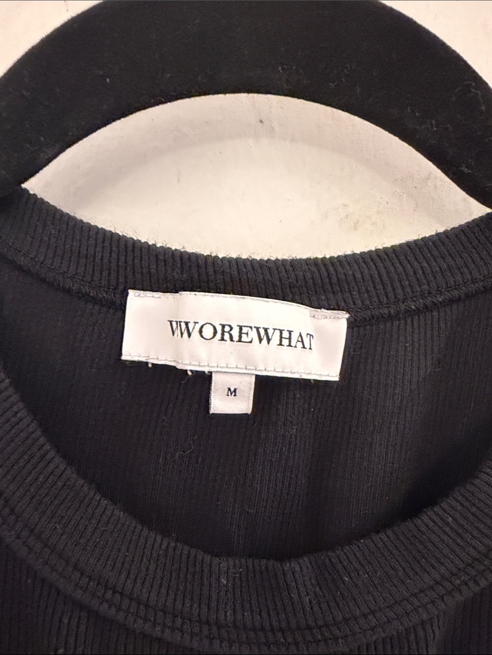 WeWoreWhat Black Ribbed Cropped Tank - Picture 2 of 3
